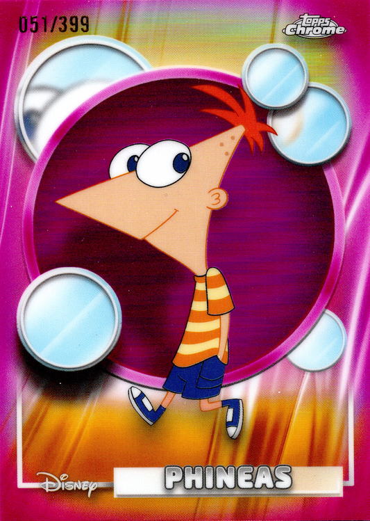 Phineas – 2026 Topps Disney Chrome Phineas & Ferb /399