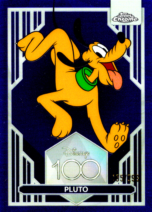 Pluto – 2023 Topps Disney 100 Chrome Pluto /299